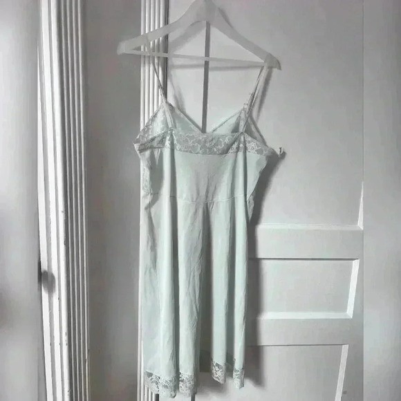 Vintage Vanity Fair Made in USA Baby Blue Nightie Slip Dress - Picture 5 of 5
